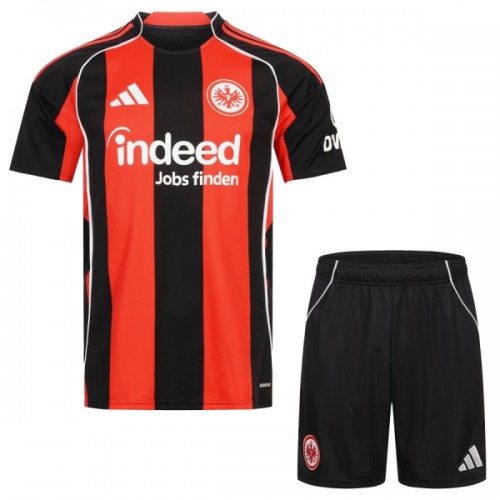 Günstige Fußballtrikots Eintracht Frankfurt Kinder Heimtrikot 2025-26 Kurzarm Günstige Fußballtrikots Eintracht Frankfurt Kinder Heimtrikot 2025-26 Kurzarm